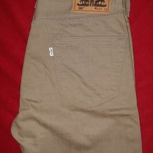 Levi's Jeans 505 , Tan Color, Size 30x30.